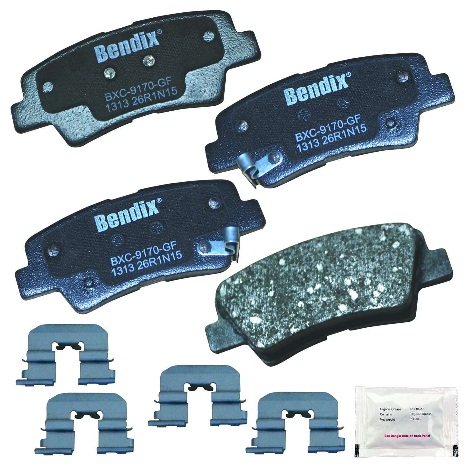 Amazon.com: Bendix Priority1 CFC1313 Ceramic Rear Brake Pads for